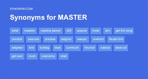 what's another word for master